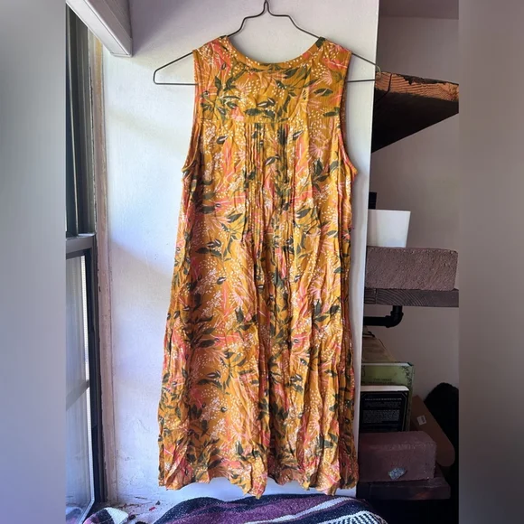 NWOT Garnet Hill Livvy Crepe Dress Sleeveless Knee Length Sundial Floral Women S - Picture 6 of 6